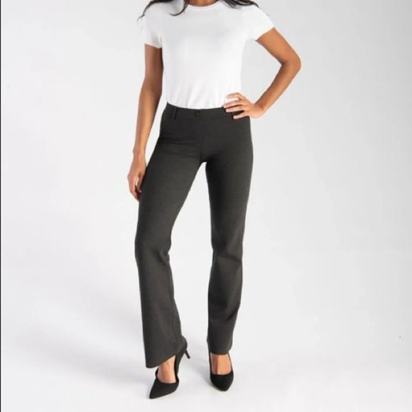 Betabrand Dress Pant Yoga Pants Boot-Cut Classic Medium Petite - Picture 2 of 9